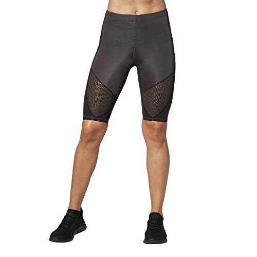 CW-X Women's Stabilyx Ventilator Joint Support Compression Short, Charcoal/Black, Small