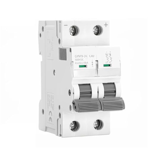Disyuntor de CC de riel DIN, 6KA, 2P, 500 V, 6 A-63 A, 1 unidad(25A)