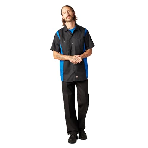 Chemise de travail bicolore à manches courtes Dickies au design contrasté