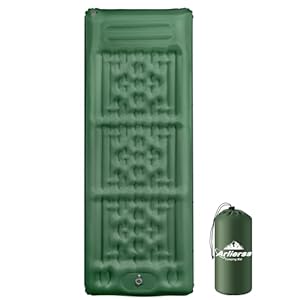 Camping Sleeping Pad, Ultralight Camping Mat with Pillow Built-in Foot Pump Inflatable Air Mattress for Camping Hiking Outdoor