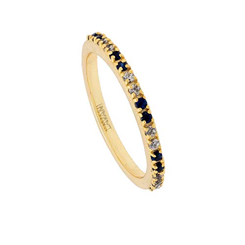 Bague Diya bleue LAVANI JEWELS en argent élégante et raffinée