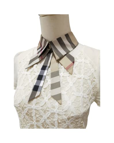 Vpang Detachable Fake Collar Lapel Plaid Blouse False Collar Choker Peter Pan Necklace Neck Bow Tie2