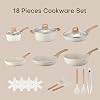 18 Pcs Pots and Pans Set for Kitchen, Nonstick Ceramic Cookware Set, Non Stick Induction Cookware Frying Pans & Saucepans #1