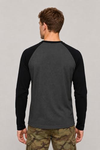 Image of FN3 Men's Regular Fit Color Block Raglan Sleeve Tshirt|| Tshirt for Men