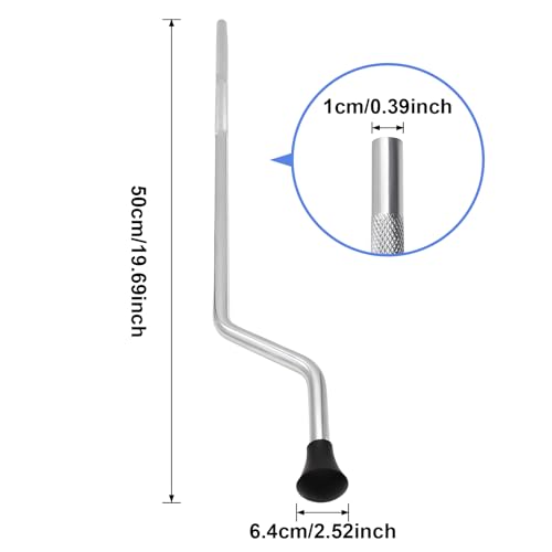 Nishiyuenyi 3Pcs Tom Leg for Drum Percussion Instrument Parts Replacement Parts DIY, Drum Fitting Drum Support Leg Floor Tom Leg Bracket Feet Anti-Slip