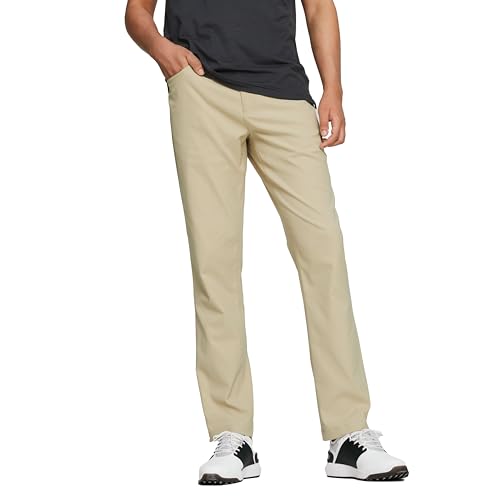 Puma Golf Dealer 5 Pocket Pant, Alabaster, 28/30
