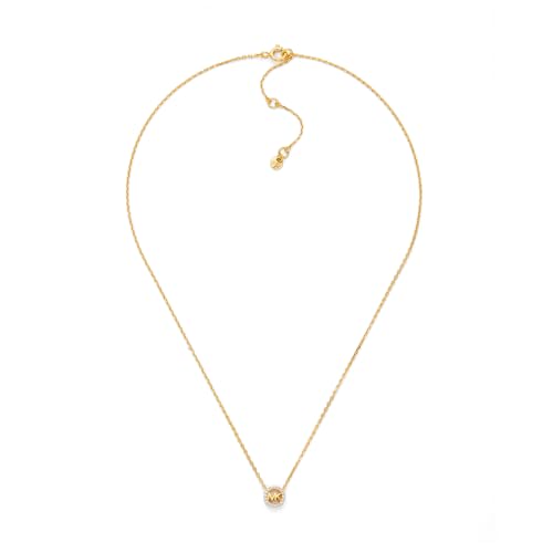 Michael Kors Premium Women's Gold-Tone Sterling Silver Necklace, MKC1837SET