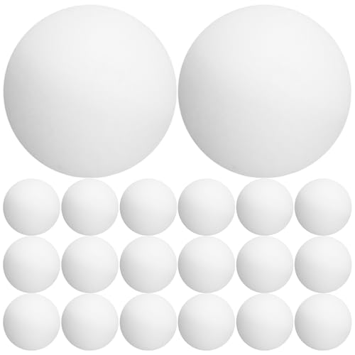 OSOLADY 30 szt. 40 mm/1,6" białe wkłady do piłeczek pingpongowych, lekkie plastikowe piłeczki do treningu tenisa stołowego, bezszwowe wzornictwo do gier towarzyskich, akcesoria do gier stołowych
