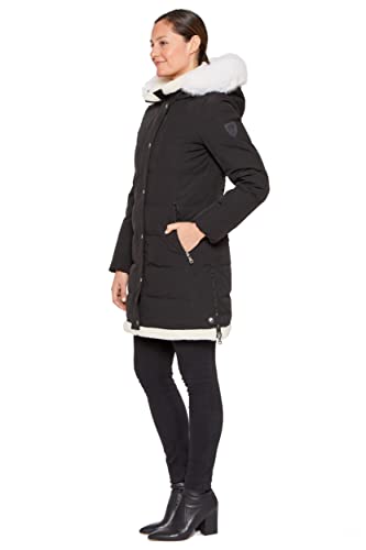Vince Camuto Women's Down Duffle Coat with Hood Trim3