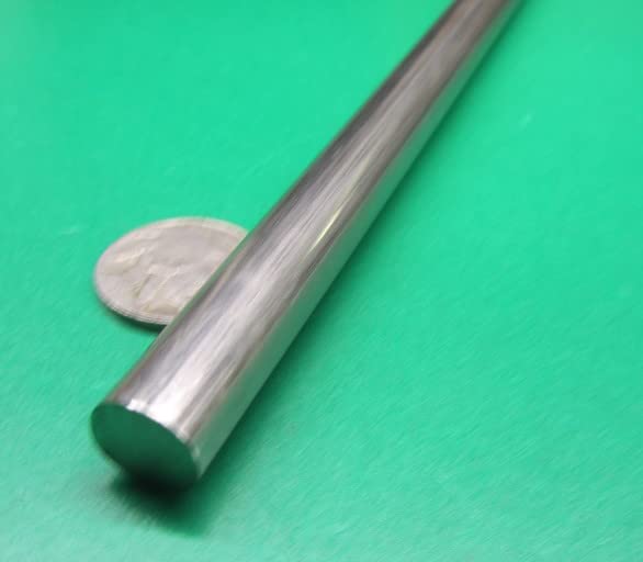 304 Stainless Steel Round Rod .4375" Diameter x 6 Foot Length 1 Piece