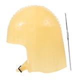 TOGEVAL 1セットシリコンヘアダイキャップ 繰り返し使用可能な 染毛用帽子