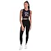 Popfunk Blue Angels Jet Flag Women's Sleeveless Crop Top Tank, Navy, 2X-Large