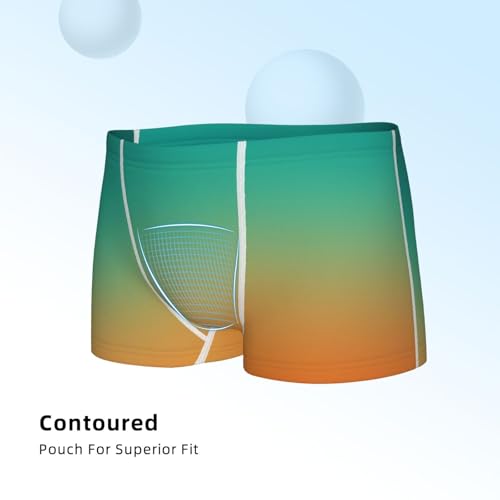 Boys' Cotton Boxer Brief Soft Underwear-Orange To Teal Gradient14