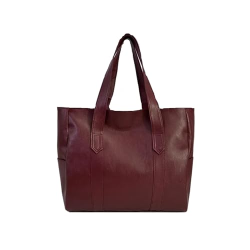 Sac trajet domicile-bureau grand cabas femme chic en cuir souple