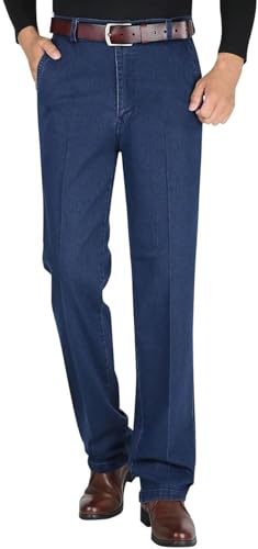 Jettjeans3 - Men's Classic Straight Fit Stretch Jeans, Jettjeans for Men, Jettjeans - Men's High Waist Jeans