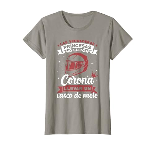Motero Regalo Motociclista Biker Girl Mujer Casco De Moto Camiseta