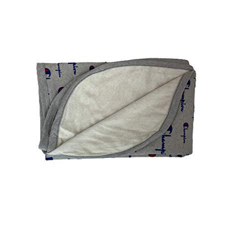 Champion Life Multi Scale Script Print Oxford Grey Blanket thumb #1
