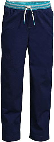 Lands' End B IK Pull On Pant Deep Sea Navy Kids Large