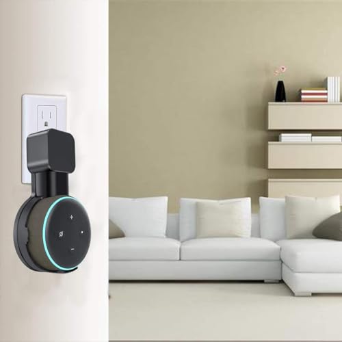 Support mural pour Echo Dot 3 avec gestion de câble intégrée invisible - 4