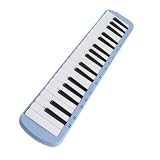 Eleage Melodica 37 Tasti Strumento Musicale a Fiato Portatile Facile da Suonare per Principianti e Professionisti Costruzione in ABS 18,9x4,3x2 Pollici (Blu)