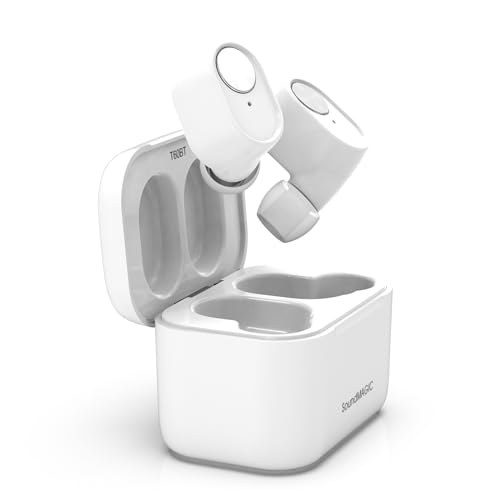 Image of Soundmagic T60BT True Wireless Headphones in Ear Bluetooth Earphones, Built-in Microphone HiFi Stereo Sports Earbuds Waterproof White