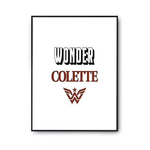 Cadeau humour anniversaire : affiche Wonder Colette Otshirt, le poster déco imprimé en France