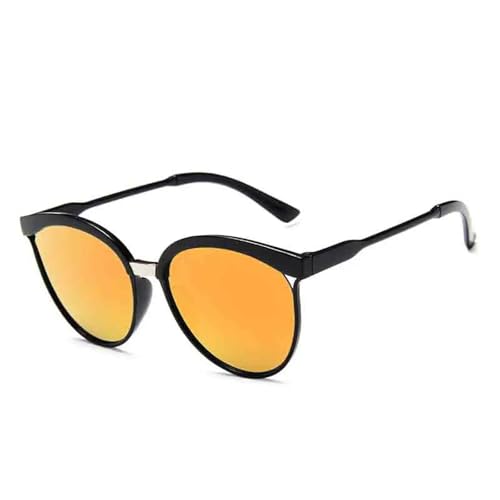 Lunettes de soleil ovales femme style œil de chat chic avec monture en alliage résistant UV400