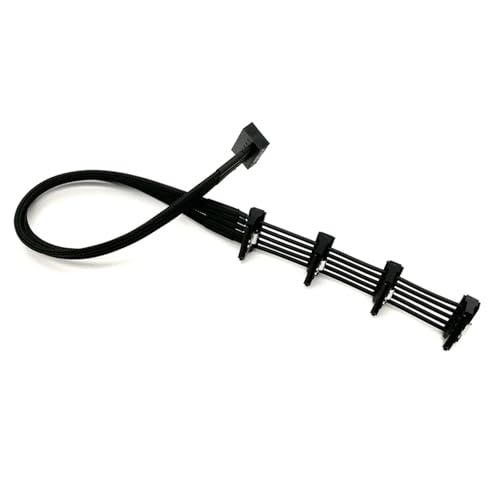 Cable de extensión power SATA macho a 2x3x4x5x hembra 30 cm