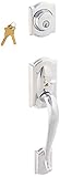 Schlage F58 CAM 625 Camelot Handleset Exterior, Bright Chrome (Exterior Half Only)