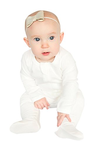 Image of Owlivia Organic Cotton Baby Boy Girl Zip Front Sleep 'N Play, Footed Sleeper, Long Sleeve