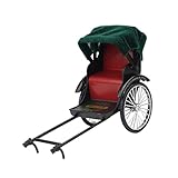 Totority 人力車モデル メタル製装飾品 創造的デスクトップ飾り レトロデザイン ホームとオフィス用 インテリア装飾 写真撮影用小道具