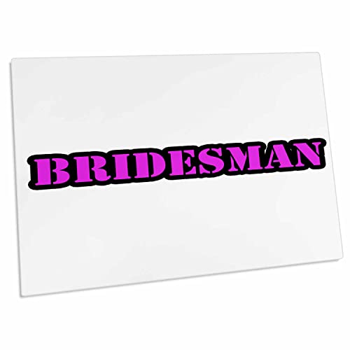 Alfombrilla 3dRose Bridesmaid Man Rosa 58x40 cm