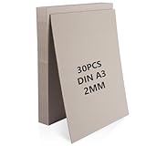 [LOT DE 30 FEUILLES A3] Cet ensemble généreux fournit 30 feuilles de carton gris mesurant 29,7 x 42 cm. Un format parfait pour les professionnels de l'impression et les amateurs de loisirs créatifs exigeants.