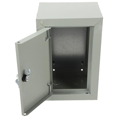 OSALADI Caja de Distribución Eléctrica Metálica Cerradura Segura y Diseño Estanco, Armario Durable para Instalación en Exteriores E Interiores, Dimensiones 200X300 MM
