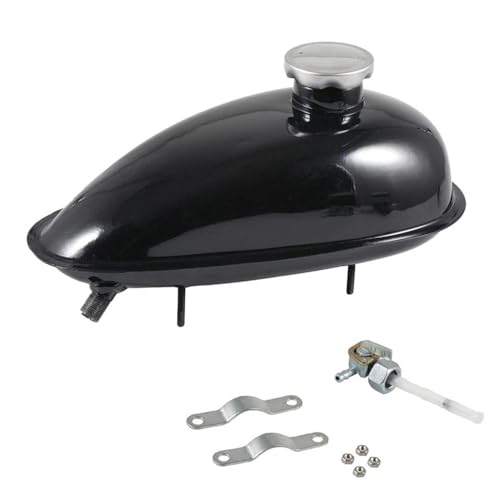 Réservoir carburant moto 2L noir pour moteurs 49cc à 80cc
