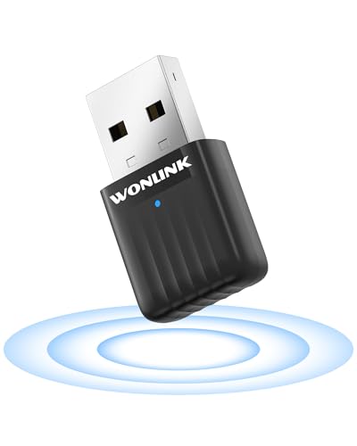WONLINK AC650 USB WiFi Adapter for PC WL-NA1500, Dual Band 2.4GHz/ 5GHz Wireless Network Adapter for Desktop PC, MU-MIMO, Nano Size WiFi Dongle, Built-in Driver for Windows 11/10//8.1/8/7/XP