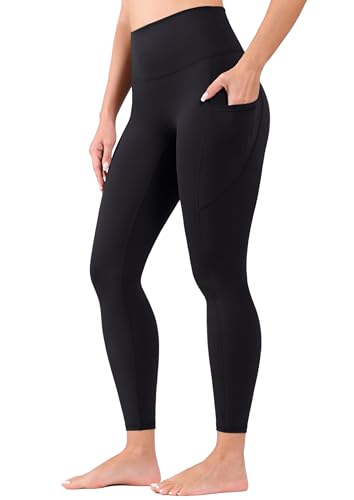 Yitoco High Waist Yoga Pants Leggings for Women with Pockets Tummy Control Workout Running Leggings (Black, Small, YOYP0002-B-S)