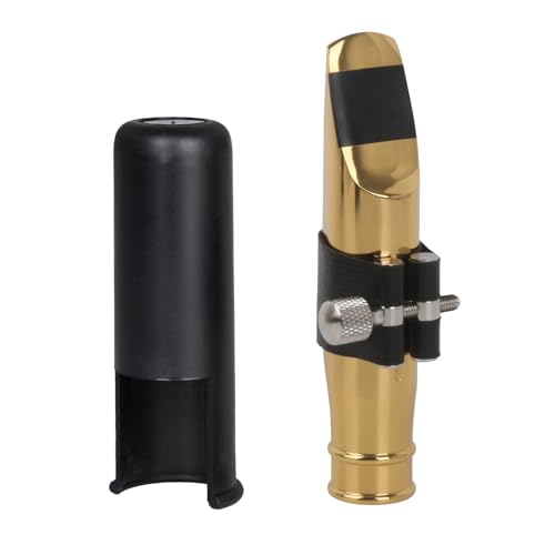 Yibuy Golden Jazz style and Popular gold-plated tenor saxophone 8# interface outer diameter is about...