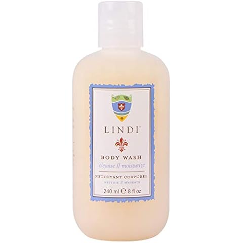 Lindi Skin Body Wash for Dry, Itchy & Sensitive Skin - Gentle, Non-Foaming Formula That Hydrates and Refreshes Your Body and Scalp - Relieves Painful Effects of Radiation Burn & Chemo Rash (8 fl oz) Cover