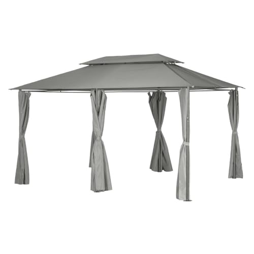 Hespéride - Tonnelle rectangulaire Thira Ardoise