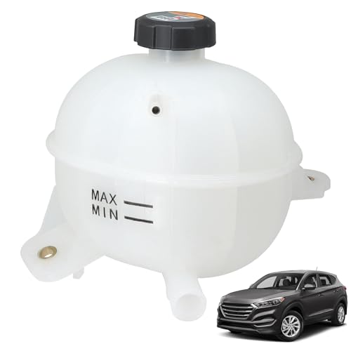 LoloWheat 25431D3600 Engine Coolant Overflow Reservoir Bottle/Tank with Cap Fit for Hyundai Tucson 1.6L 1956CC / 2.0L 1999CC 2016-2021 Replace # 25431-D3600 HY3014120
