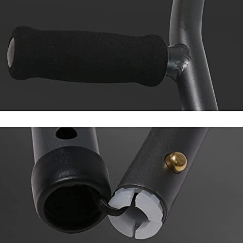 Muletas Plegables, muleta ergonómica para Las Axilas, muletas de Aluminio para jóvenes/Adultos/Adultos Altos, para Adultos y niños con Alturas de 145 a 180 cm