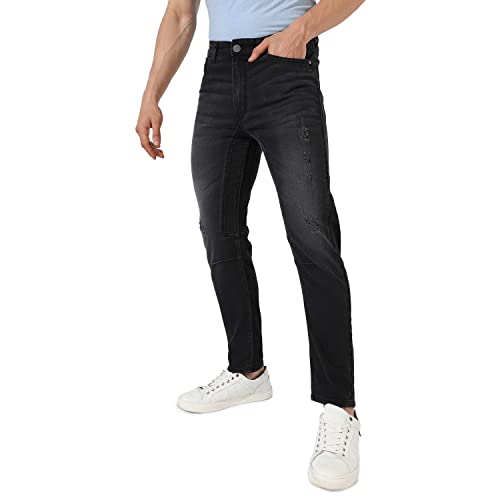 Image of Campus Sutra Men's Mid Rise Regular Fit Jeans