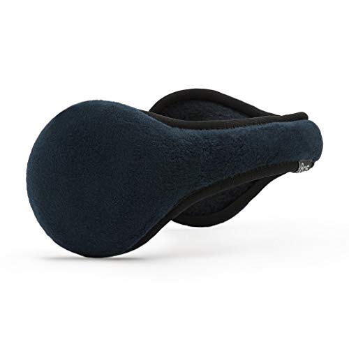 180s Men's Tec Fleece Behind-the-head Ear Warmer, Cold weather Winter Earmuffs (Navy, Ear-Warmer)