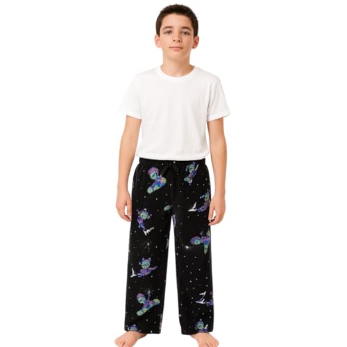 Cozy Comfort Kids Boys Theme Pajama Pants Soft Micro Polyester Fleece Printed Lounge Pants
