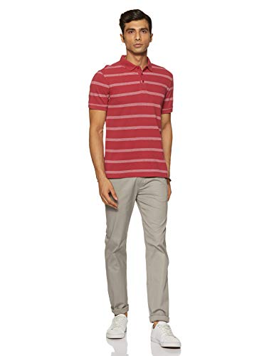 Image of Levi's Men's Cotton Regular Fit Stripes Polo T-Shirt