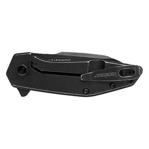 Image of Kershaw Gravel Folding Pocket Knife, 2.5-Inch Blade with SpeedSafe Assisted Opening, Frame Lock (2065), Black