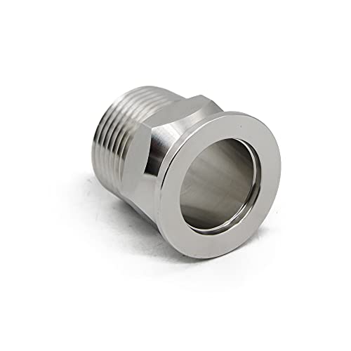Image of SS304 KF25 NPT Male Adaptor thread 1 inch NW25 KF Male coupling ISO-KF25 X NPT 1 inch