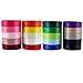 5/8 Inch Wide Solid Color Double Sided Polyester Satin Ribbon 20 Colors X 2 Yard Each Total 40 Yds Per Package