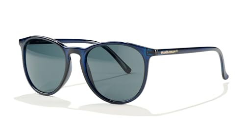 BluBlocker Hyde Park Sunglasses, Blue Steel Frame, Nylon Construction, HD Gray Lenses with Blue Light Blocking Technology, 53mm Width